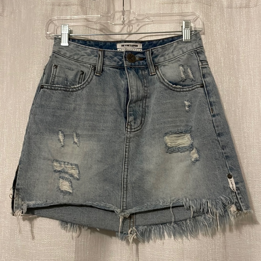 ONE TEASPOON denim skirt